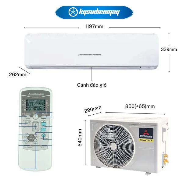 Điều Hòa Mitsubishi Heavy 24000BTU 1 Chiều SRK/SRC24CS-S5